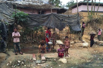 Unregistrierte Rohingya-Flüchtlinge in Bangladesch.
