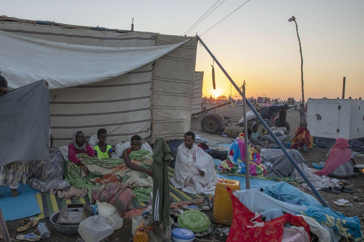 Zahlreiche Menschen fliehen vor der Gewalt in Tigray