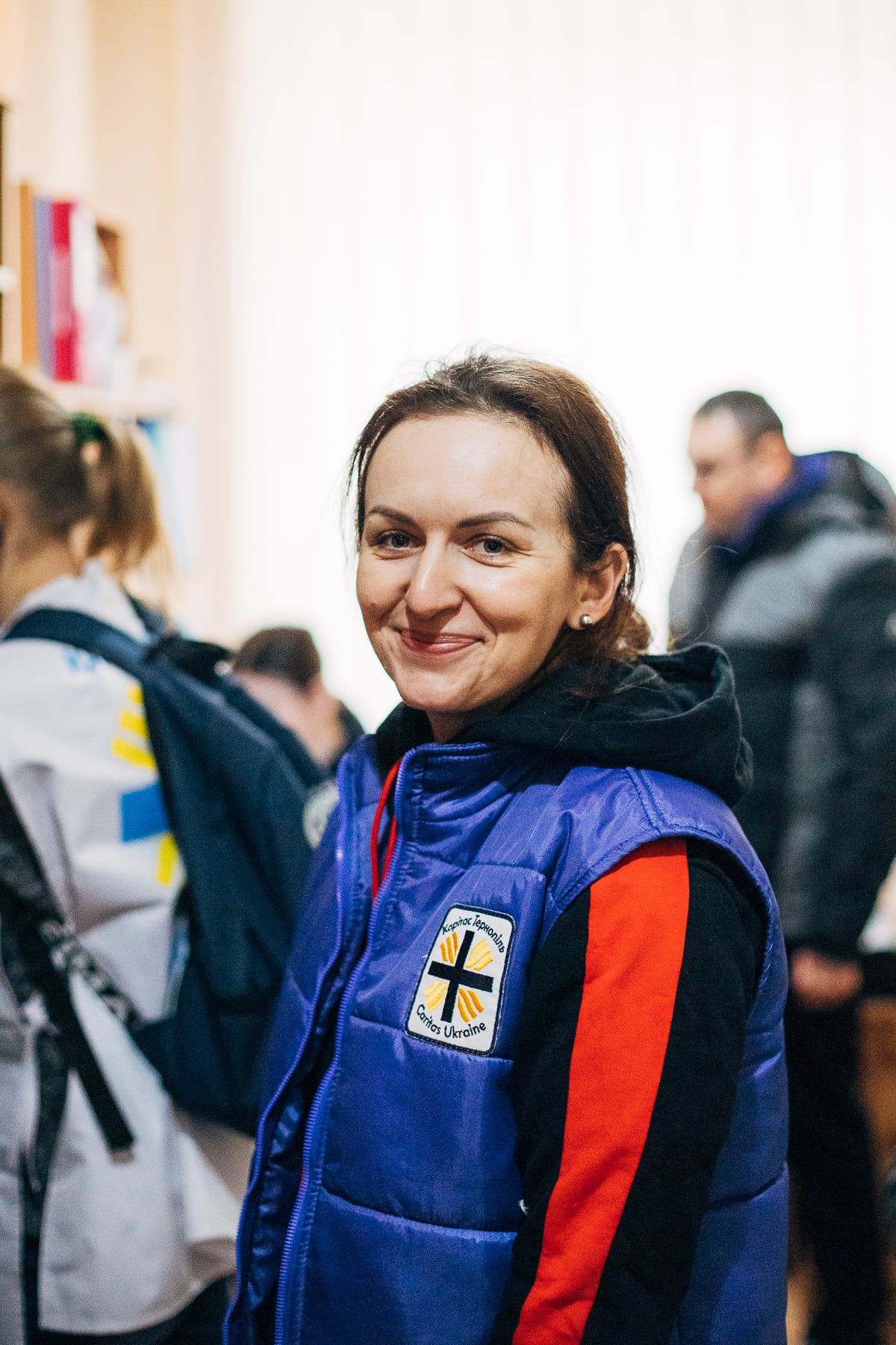 Alina Mutz, Mitarbeiterin der Caritas Ukraine in Ternopil