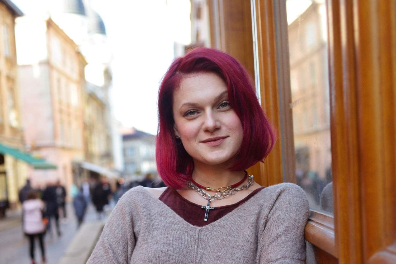 Die Psychologin Maryna Poturai leitet die Trauma-Therapie im Caritas-Zentrum Nazareth im Westen der Ukraine.